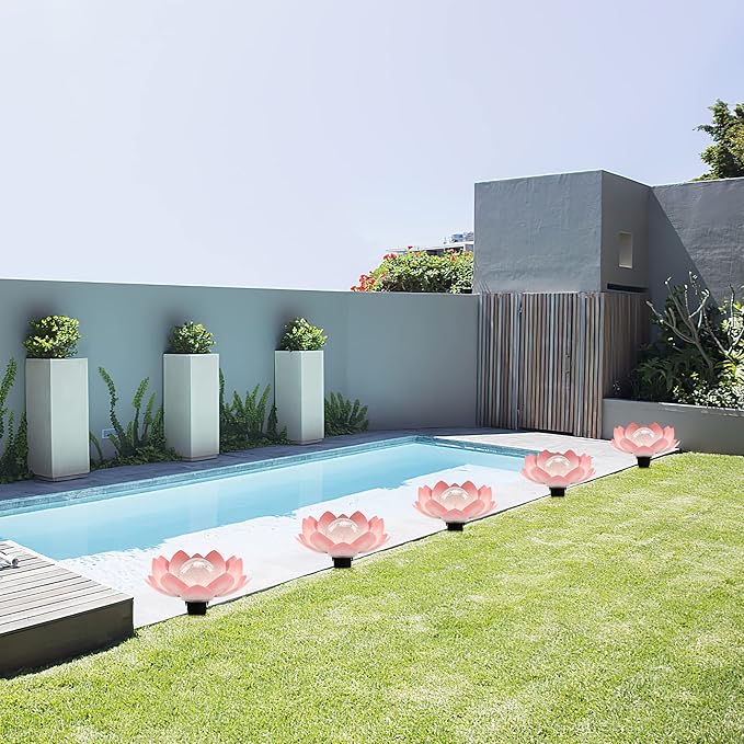 Solar Light Outdoor, Metal Glass Decorative Waterproof Garden Light LED Solar Flower Lights for Patio, Lawn,Walkway,Tabletop,Ground-VerdiqueGarden