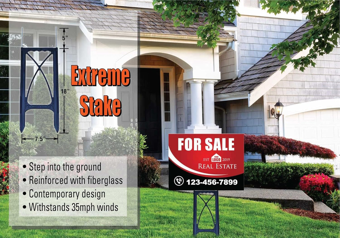 Extreme Yard Sign Stakes 50 Pack-VerdiqueGarden