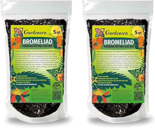 Bromeliad Potting Mix - Crafted for Superior Performance and Exquisite Blooms - 10 QUARTS-VerdiqueGarden