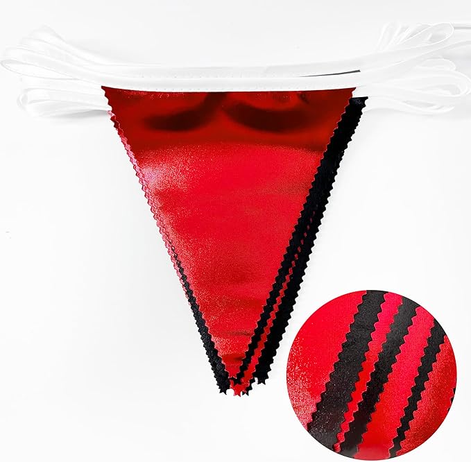 Red Black Party Decoration Metallic Fabric Triangle Pennant Banner Flag Bunting Garland for Graduation Halloween Birthday Wedding Bachelorette Anniversary Las Vegas Casino Poker Pirate Party Supplies-VerdiqueGarden