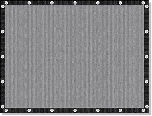 VICLLAX Shade Fabric Sun Shade Cloth with Every 2 FT Grommets for Patio Garden Pergola Cover Canopy 9x21 FT, Light Grey-VerdiqueGarden