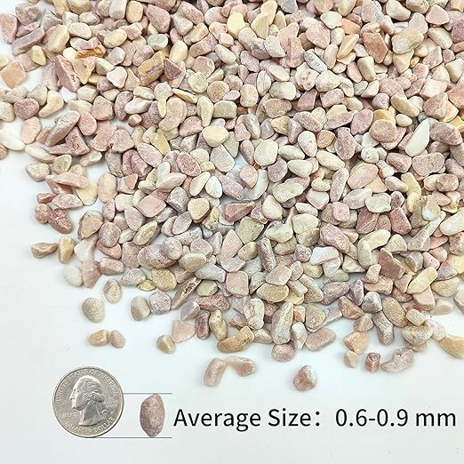 10lbs Peach Pebbles for Plants, 3/8inch Small Rocks for Succulent Cactus Plants, Natural Polished Pebbles, River Rocks for Plants, Vases, Garden-VerdiqueGarden