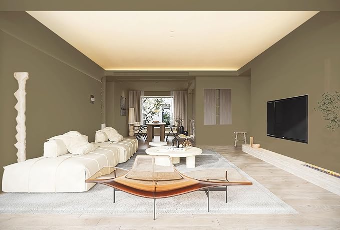 Dimoon 118''x15.7'' Etoupe Skin Peel and Stick Wallpaper Contact Paper Modern Self Adhesive Wall Paper Removable Renter Friendly Textured Solid Shelf Cabinet Vinyl Roll (118''x15.7'',Etoupe Skin)-VerdiqueGarden