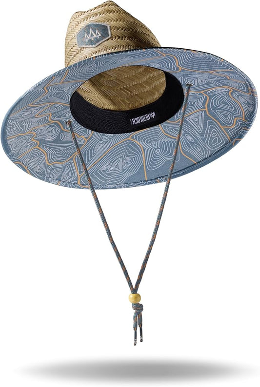 Straw Hat for Men & Women | Lifeguard Hat, Beach Hat & Sun Hat | UPF 50+ Wide Brim for Sun Protection | One Size | Hemlock-VerdiqueGarden