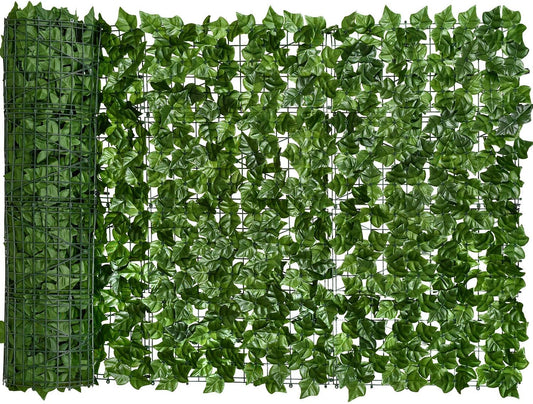 DearHouse Artificial Ivy Privacy Fence, 157.5x39in Artificial Hedges Fence and Faux Ivy Vine Leaf Decoration for Outdoor Decor, Garden Decor-VerdiqueGarden