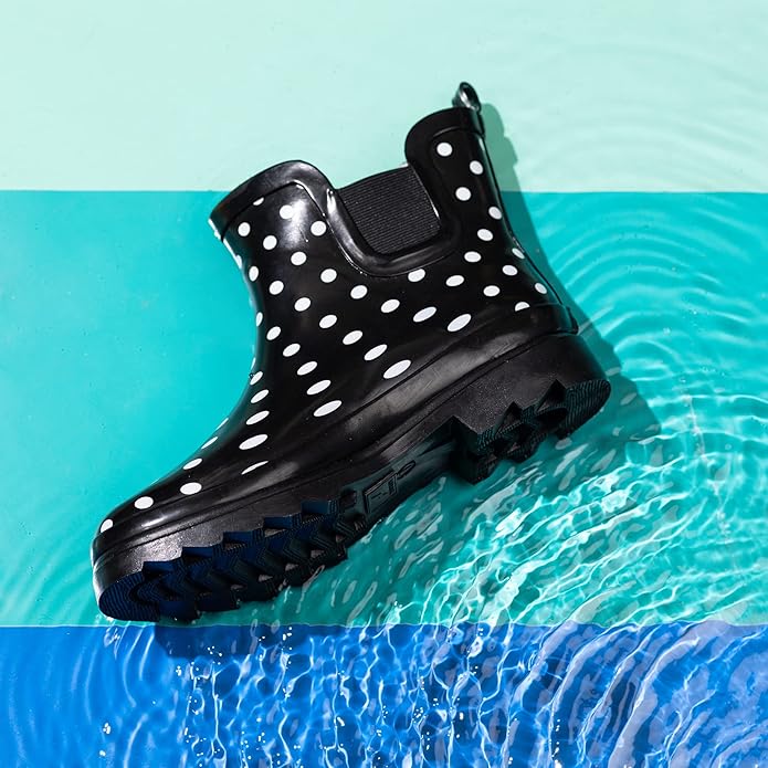 NORTY - Womens Ankle Rain Boots - Ladies Waterproof Winter Spring Garden Boot runs ½ size large-VerdiqueGarden