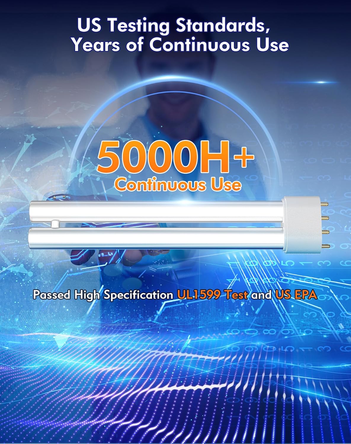 Bug Zapper for Outdoor & Indoor, 1/2 Acre Coverage Mosquito Lamp with 18W Bulb & 4400V High-Voltage, 100% Improvement in Mosquito Control Effect, Electric Fly Trap for Patio, Backyard, Home-VerdiqueGarden