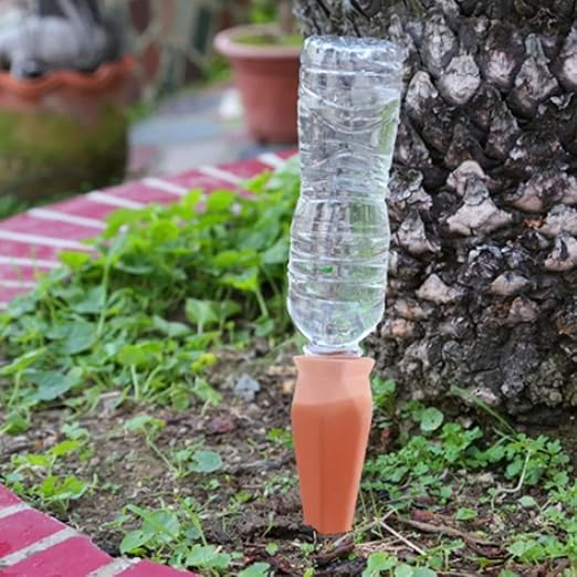 10 Pcs Clay Self Watering Planter Insert Self Watering Spikes Vacation Plant Watering Devices Used in Holidays-VerdiqueGarden