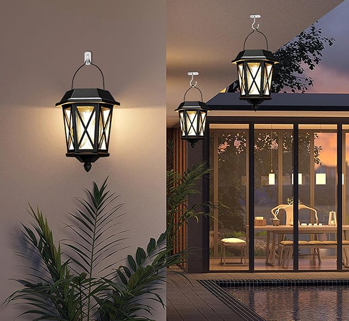 Ceiling Hooks for Hanging Plants 2.5in 2Pack Metal Plant Bracket Iron Wall Mount Lanterns Hangers for Hanging Bird Feeders, Lanterns, Wind Chimes, Planters, Outdoor Decoration Hooks-VerdiqueGarden