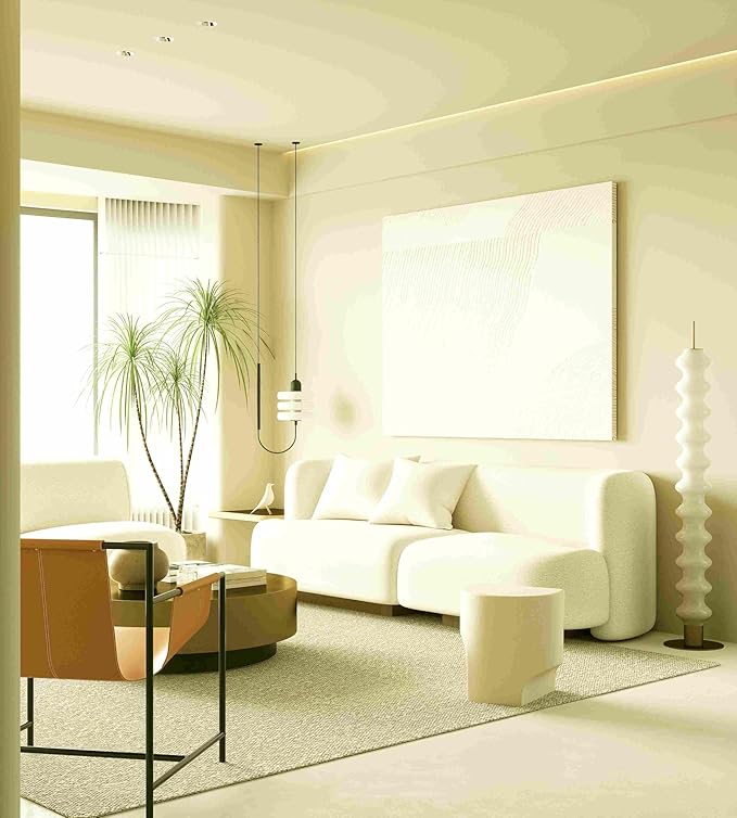 Dimoon 78.7''x15.7'' Beige Skin Peel and Stick Wallpaper Contact Paper Modern Self Adhesive Wall Paper Removable Renter Friendly Textured Solid Shelf Cabinet Vinyl Roll (78.7''x15.7'',Beige Skin)-VerdiqueGarden