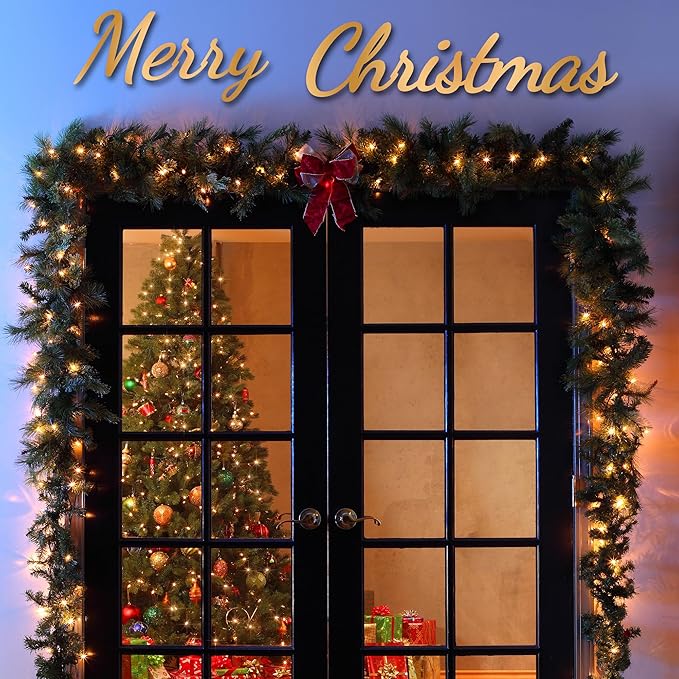 100 LED Christmas String Lights, 39FT Indoor Christmas Lights Plug-in with 8 Modes & Timer & Memory Function, Waterproof Christmas Lights Outdoor for Holiday Party Christmas Tree Decor-VerdiqueGarden