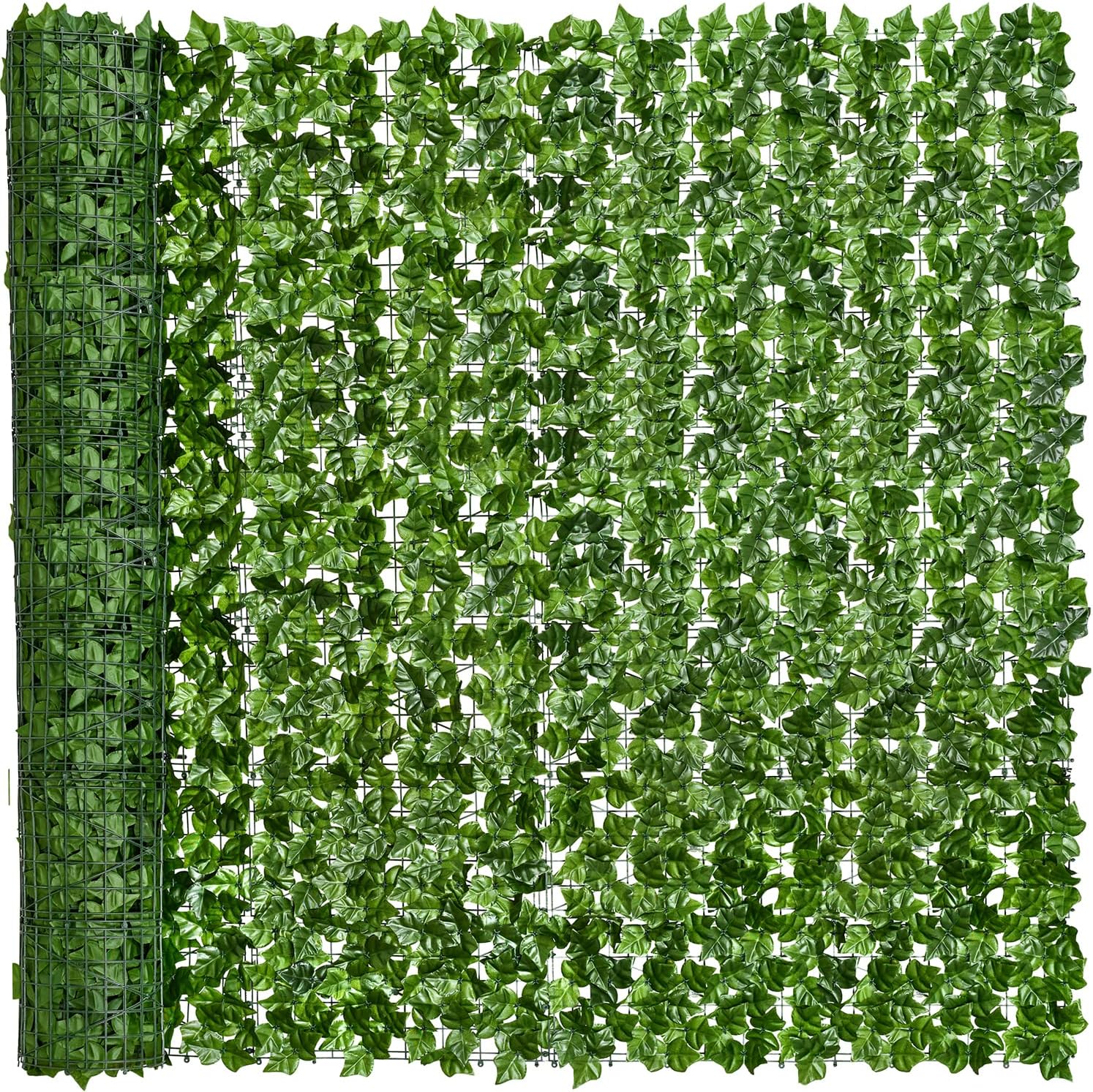 DearHouse Artificial Ivy Privacy Fence, 197x78.7inch Artificial Hedges Fence and Faux Ivy Leaf Decoration for Outdoor Decor, Home, Garden Decor-VerdiqueGarden