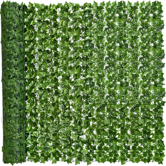 DearHouse Artificial Ivy Privacy Fence, 197x78.7inch Artificial Hedges Fence and Faux Ivy Leaf Decoration for Outdoor Decor, Home, Garden Decor-VerdiqueGarden