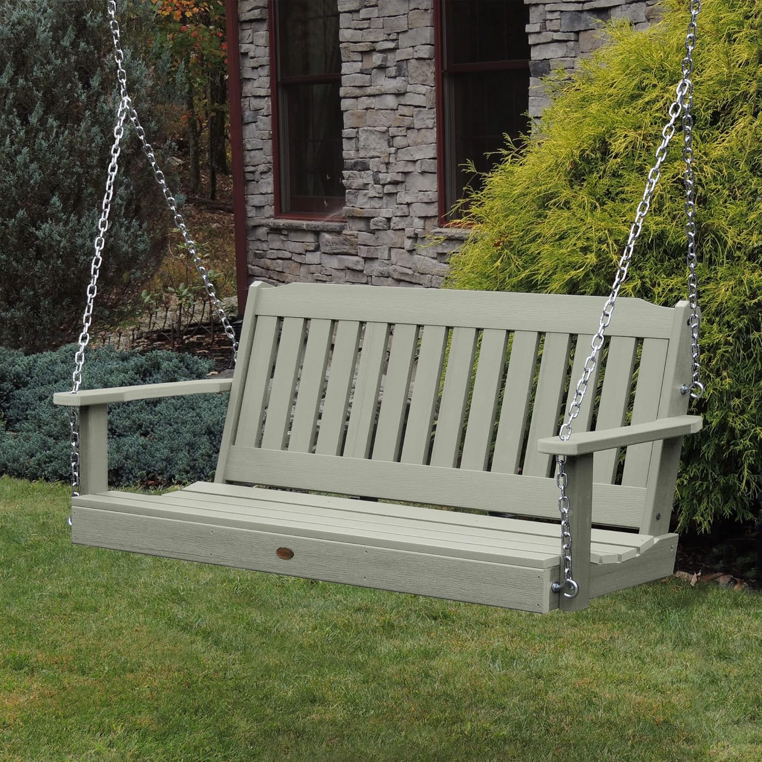 highwood Lehigh Porch Swing, 5 Feet, Eucalyptus-VerdiqueGarden