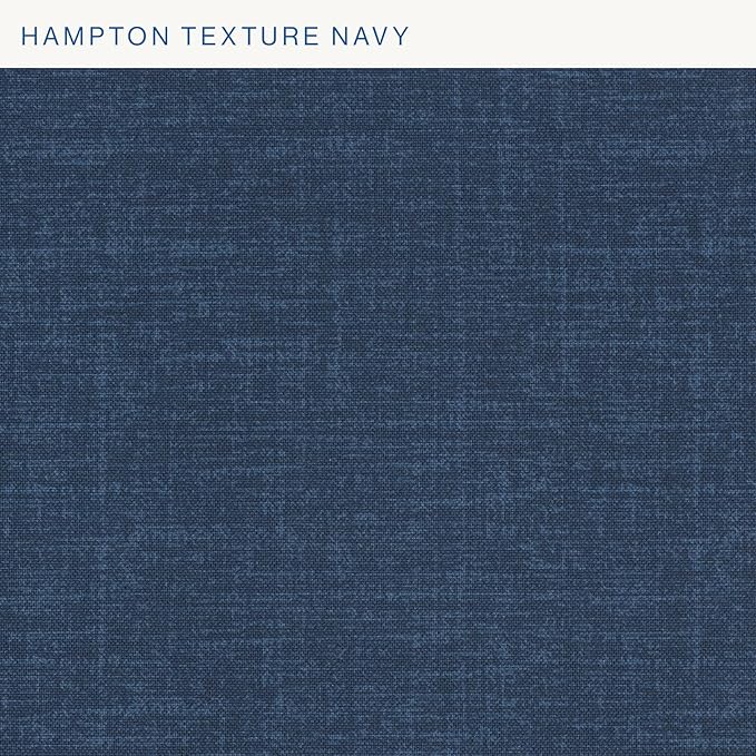 Honeycomb Outdoor Essentials Set of 2 Tufted Seat Pads, 19 x 18, Hampton Texture Navy Dining Chair Cushions for Patio Furniture-VerdiqueGarden