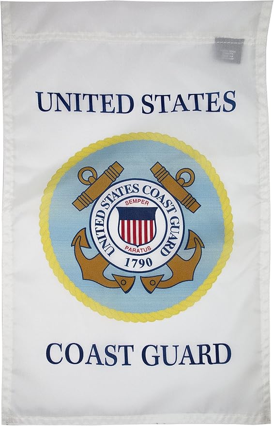 FlagSource U.S. Coast Guard Nylon Garden Flag, Made in The USA, 18x12"-VerdiqueGarden