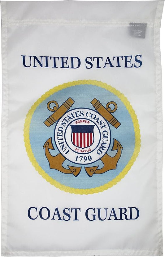 FlagSource U.S. Coast Guard Nylon Garden Flag, Made in The USA, 18x12"-VerdiqueGarden