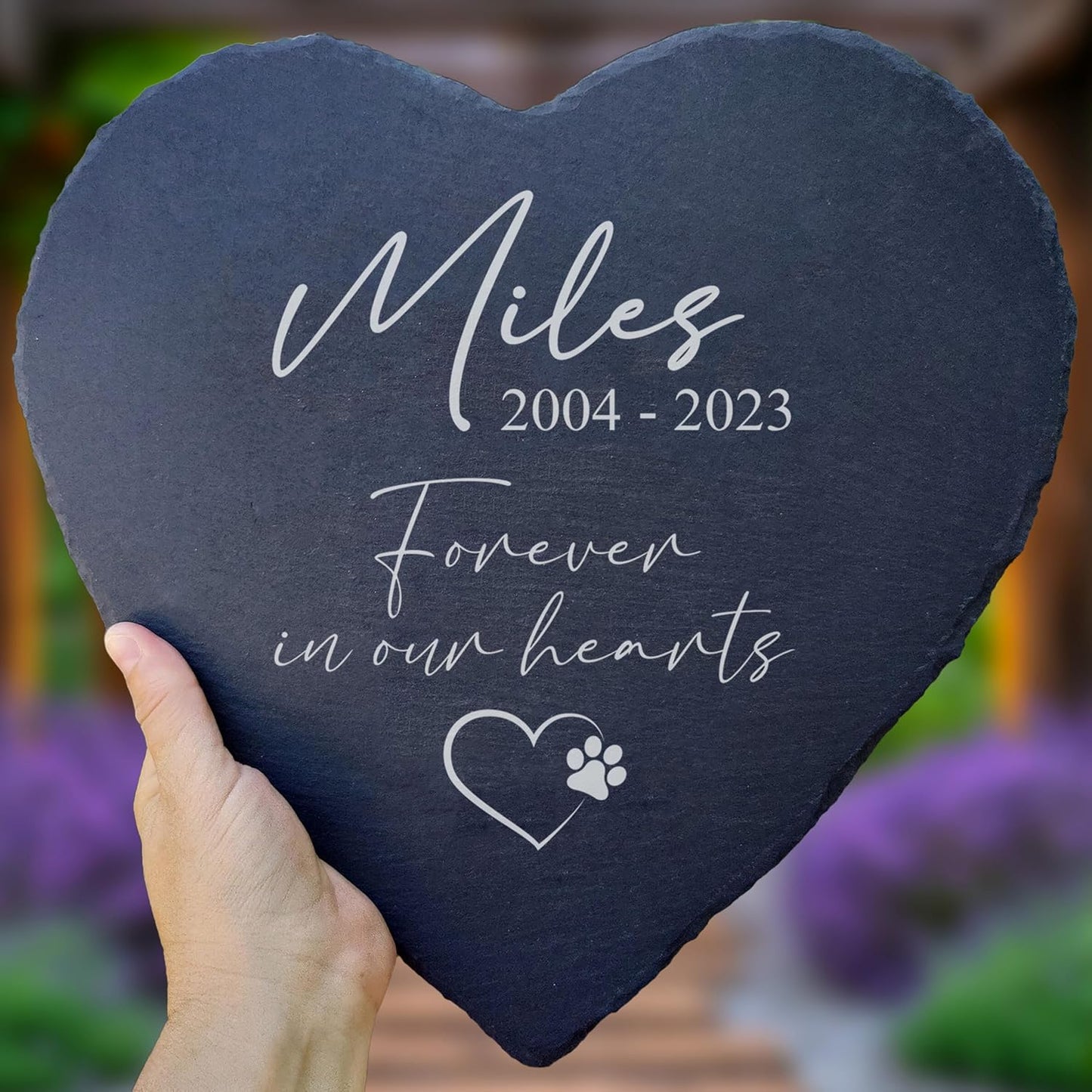 Dog Memorial Gifts for Loss of Dog, Cemetery Decorations for Grave, Pet Loss Sympathy Gift, Personalized Remembrance Garden Stone, Cat Lovers Heaven Grave Markers Bereavement Headstone (A02H)-VerdiqueGarden
