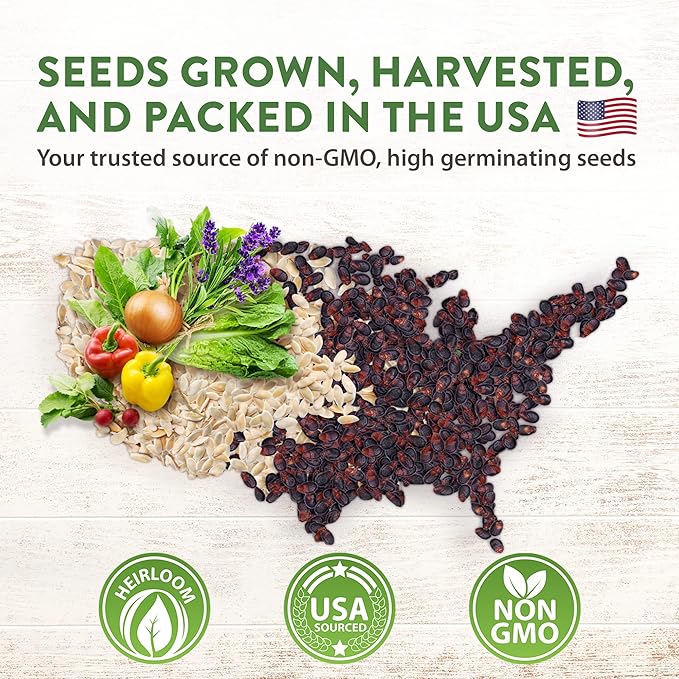 HOME GROWN 70 Variety Vegetable & Herb Seeds – 32,000+ USA Non-GMO Heirloom Survival Seeds –Garden Kit for Spring, Fall, Winter – Indoor & Outdoor Planting – Starter Set for Home Gardeners & Preppers-VerdiqueGarden