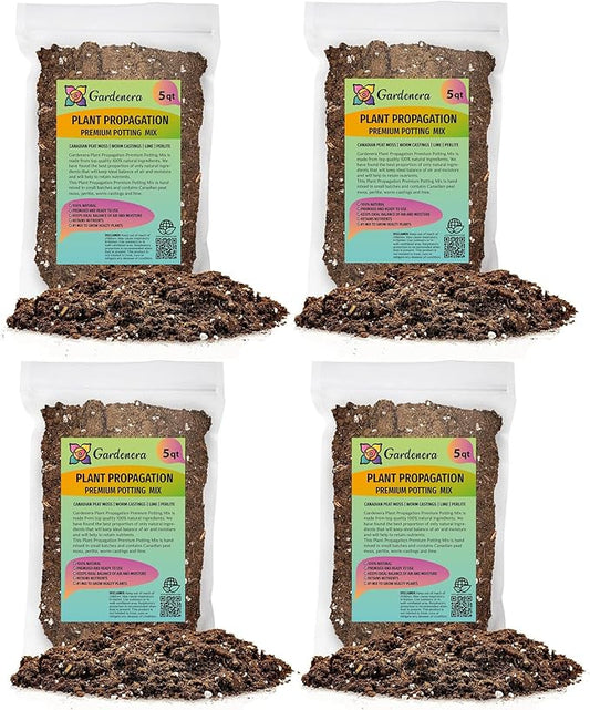 Organic Plant Propagation Premium Potting Mix - Achieve Ideal Air and Moisture Balance - 20 Quart-VerdiqueGarden