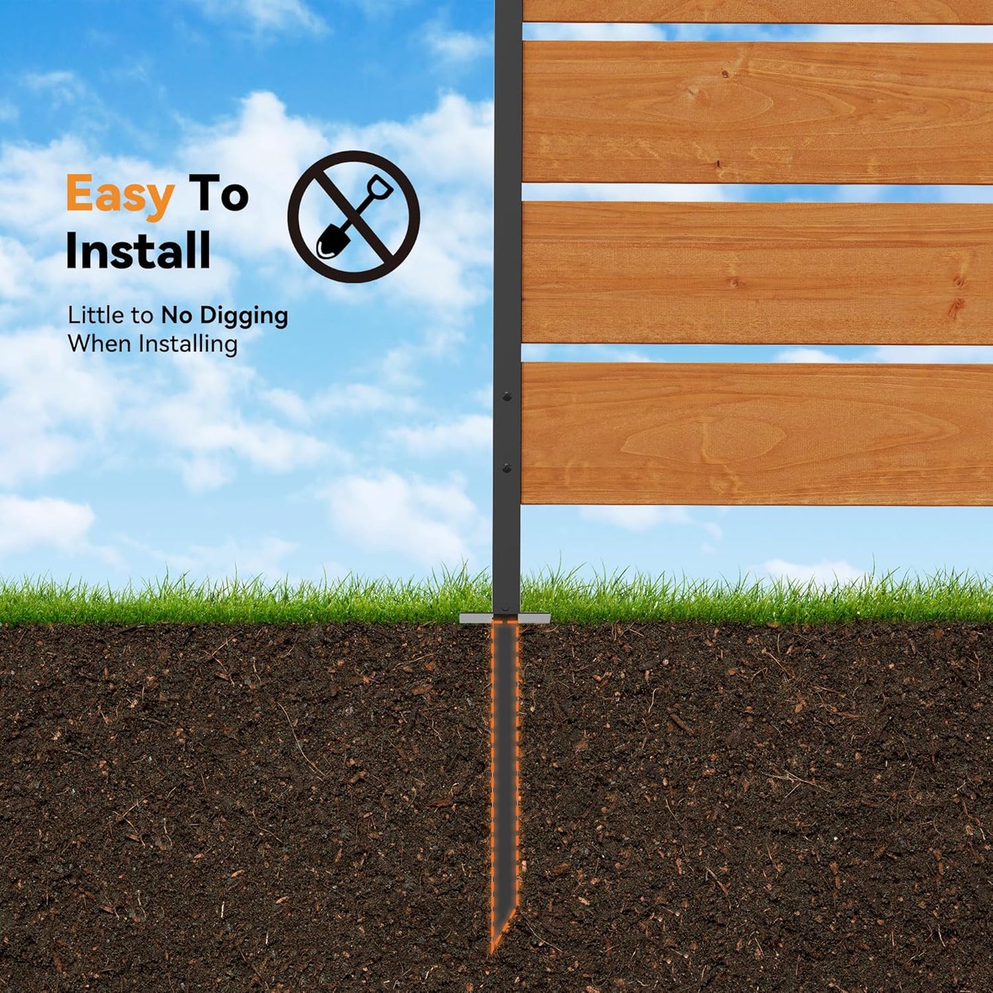 Modern Shade 5' x 3' Wood Privacy Fence Screen (2 Panel) Natural Cedar Wood, Outdoor Privacy Fence Panel for Deck Balcony, Conceals Trash Cans Air Conditioner, Ultimate Fence Privacy Screen-VerdiqueGarden