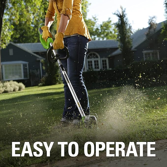 Greenworks 40V 12" Cordless String Trimmer, 2.0Ah Battery and Charger Included-VerdiqueGarden