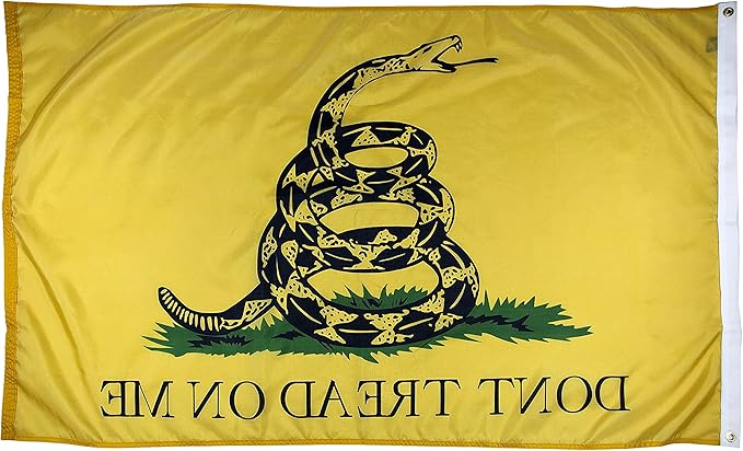 FlagSource Gadsden U.S. Nylon Historical Flag, Made in The USA, 3x5'-VerdiqueGarden