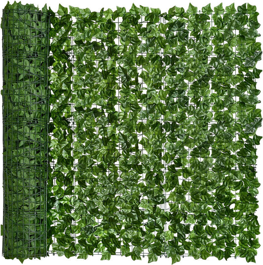DearHouse Artificial Ivy Privacy Fence, 118x69in Artificial Hedges Fence and Faux Ivy Vine Leaf Decoration for Outdoor Garden Decor-VerdiqueGarden