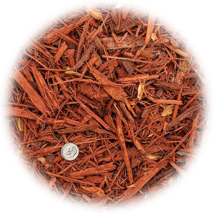 Red Mulch - Retain Moisture and Promote Healthy Root Growth in Your Landscape - 4 QUARTS-VerdiqueGarden