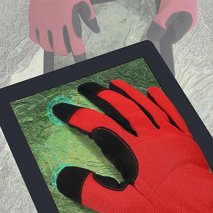 DULFINE High Performance Work Gloves For Men(12 Pairs Pack), High Dexterity Touch Screen For Multipurpose,Excellent Grip (Extra Large)-VerdiqueGarden