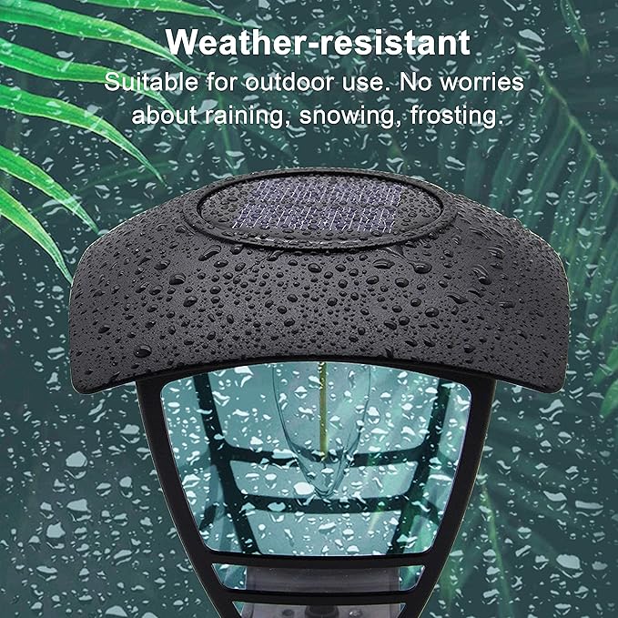 MAGGIFT 4 Pack Solar Powered Wall Lantern, Outdoor 10 Lumen LED Edison Bulb Warm White Solar Lights Wall Sconce with No Wiring Required, Fixture with Wall Mount Kit-VerdiqueGarden