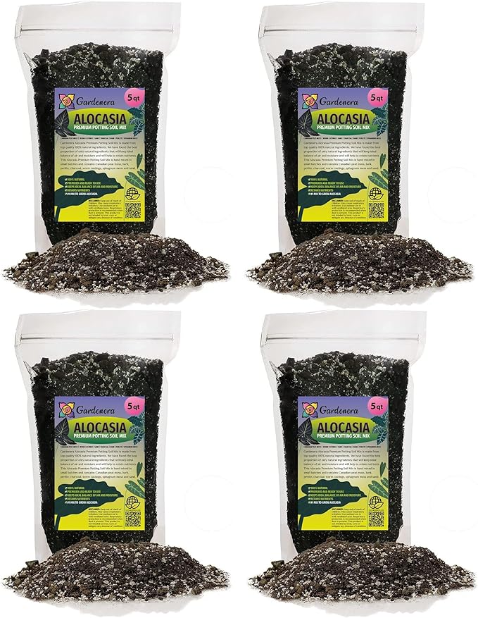 Alocasia Potting Mix - Unlock Robust Growth and Striking Leaves with Our High-Performance Formula - 20 Quart-VerdiqueGarden