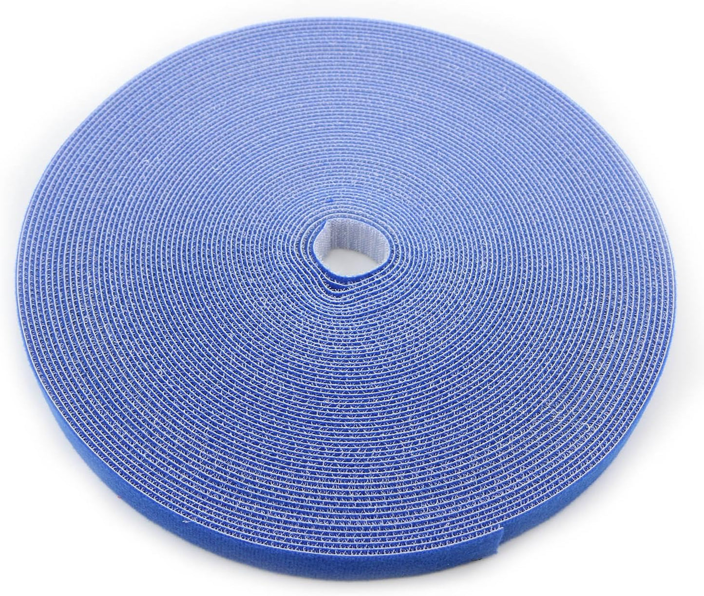 Reusable Fastening Tape Cable Ties 3/4 Inch Double Side Hook Roll (25 Yard, Blue)-VerdiqueGarden