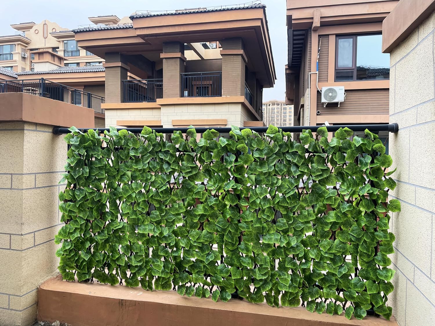 Expandable Fence Privacy Screen for Balcony Patio Outdoor,Decorative Faux Ivy Fencing Panel,Artificial Hedges (Single Sided Leaves)……-VerdiqueGarden