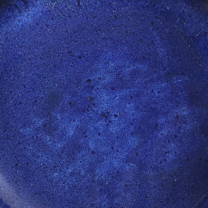 Sunnydaze Ceramic Bird Bath for Outside - 16" H - UV- and Frost-Resistant - Pedestal Bird Bath - Blue Glazed Bowl - Blue Glaze Finish-VerdiqueGarden