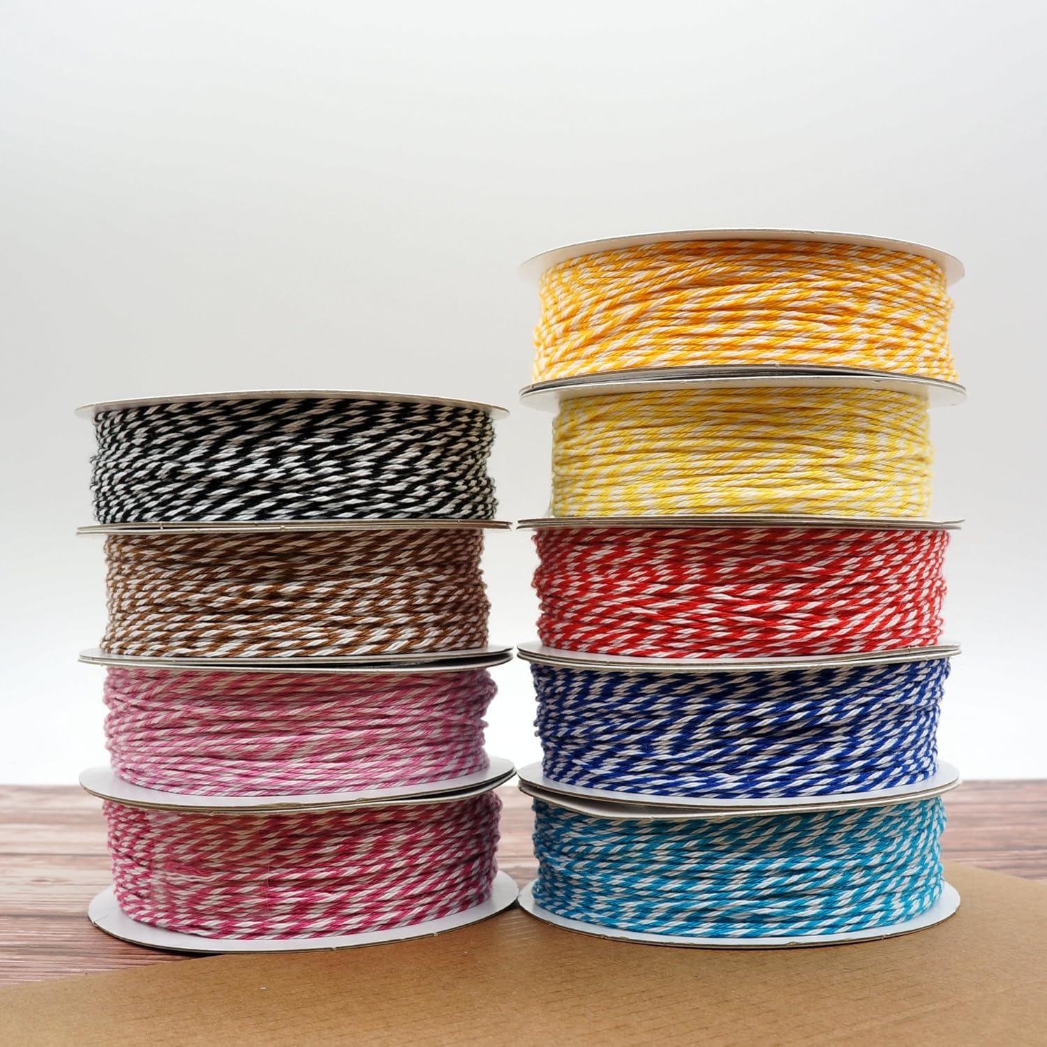 CT CRAFT LLC Bakers Twine String, for Home Decor, Gift Wrapping, DIY Crafts, 1 mm x 100 Yards x 1 Rolls, Yellow-VerdiqueGarden