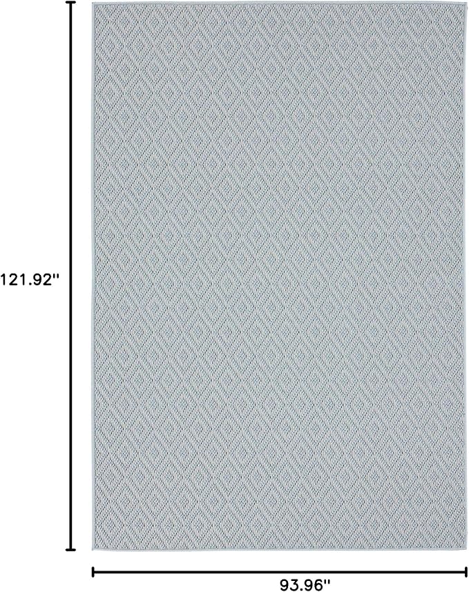 Home Dynamix Tripoli Lydia Indoor/Outdoor Area Rug 7'10"x10'2", Modern Blue-VerdiqueGarden