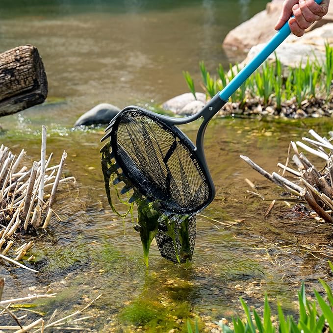 Aquascape Pond Shark Net, Skimming, Maintenance & Water Garden Tool, Extends 96" | 74005-VerdiqueGarden