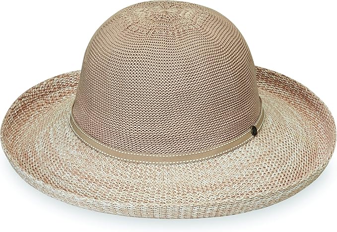 Wallaroo Women’s Victoria Two-Toned Sun Hat – UPF 50+ Sun Protection, Wide Brim, Adjustable, Cotton Lining, Summer Holiday-VerdiqueGarden