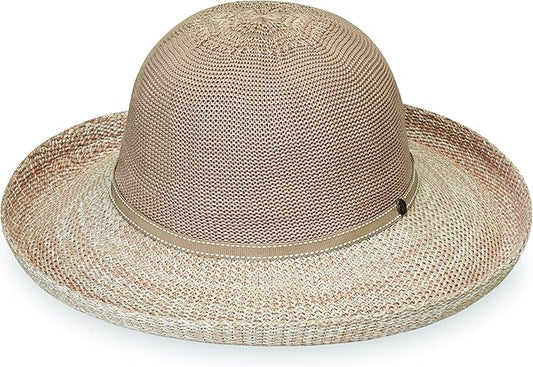 Wallaroo Women’s Victoria Two-Toned Sun Hat – UPF 50+ Sun Protection, Wide Brim, Adjustable, Cotton Lining, Summer Holiday-VerdiqueGarden