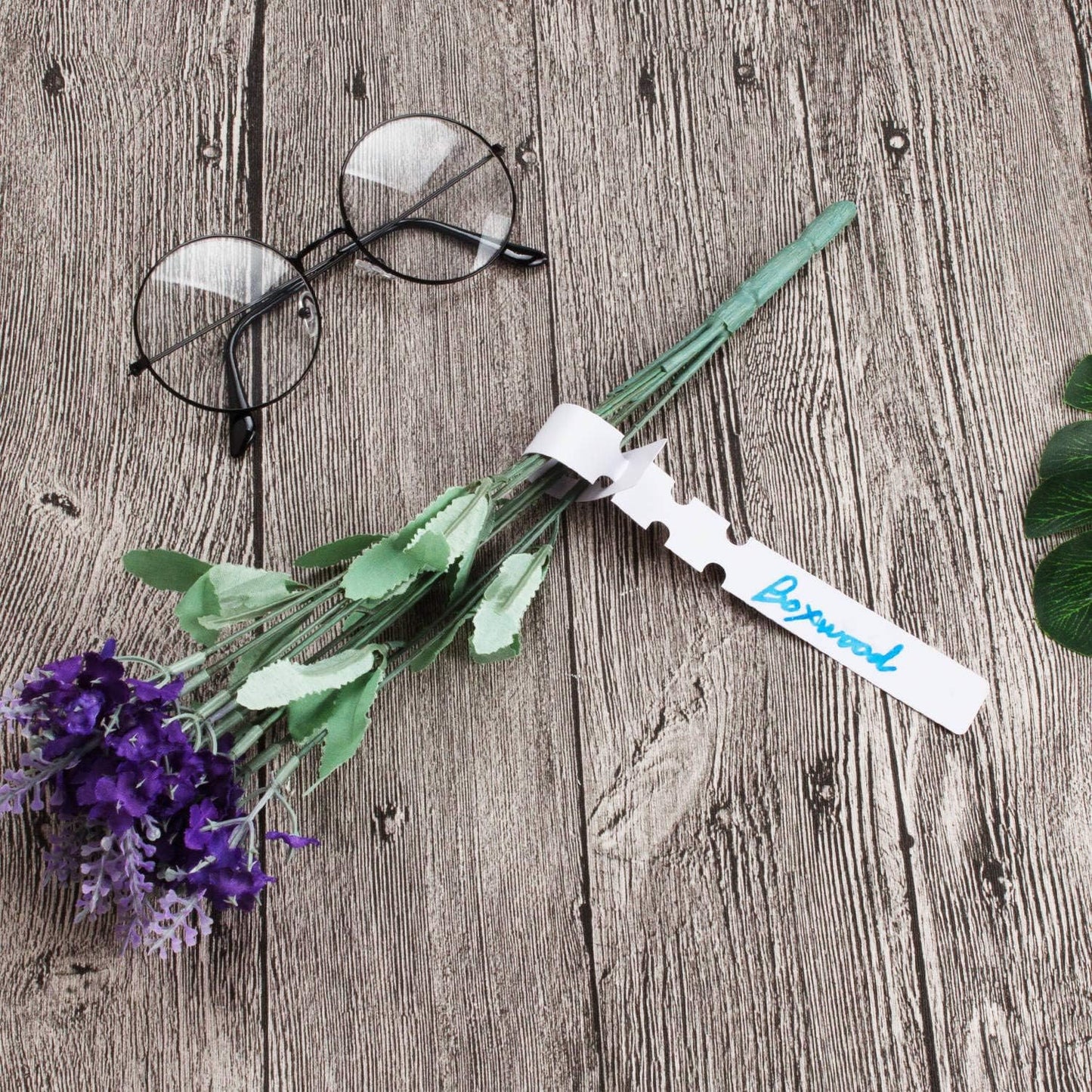 Acrux7 1000Pcs 8 Inch Wrap Around Plant Tags, White Waterproof Hanging Tree Tag Garden Labels, Plastic Plant Labels Tree Name Tags for Outdoor Garden Nursery Plants-VerdiqueGarden