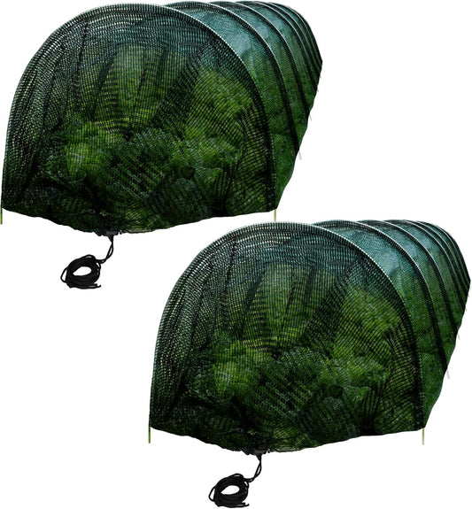 2 Pack Garden Tunnel Shade Net Cover - 10FT Shade Net Tunnel Plant Row Cover - Plant Gardening Net for Greenhouse Garden Patio Plants-VerdiqueGarden