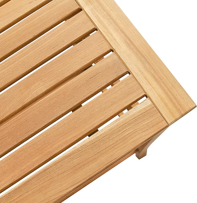 Cambridge Casual Chester Teak Wood Outdoor Console Table – Durable Accent Table for Patio, Deck, Porch and Garden - Perfect for Displaying Plants, Décor, Beverage and Other Outdoor Essential-VerdiqueGarden