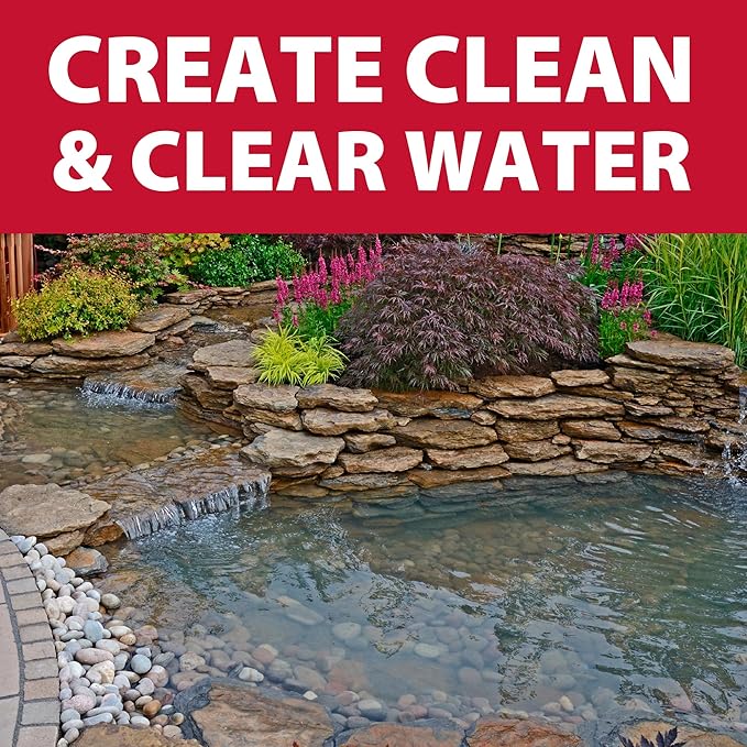The Pond Guy Seasonal Defense, Spring & Fall Beneficial Bacteria, Barley & Enzymes, Cold Water Pond Sludge & Scum Treatment, Fish & Plant Safe, 96 Packets-VerdiqueGarden