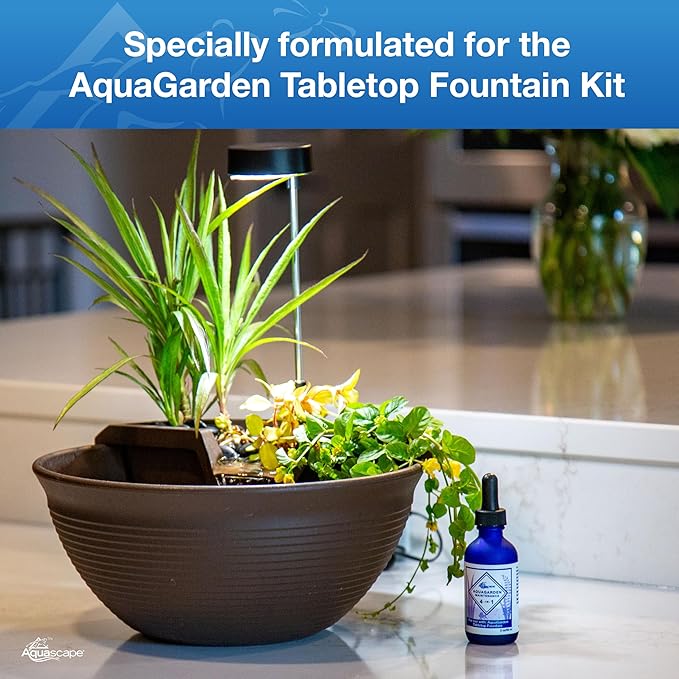 Aquascape AquaGarden Tabletop Fountain Maintenance Water Treatment, 4-in-1, 2 oz, 96097-VerdiqueGarden