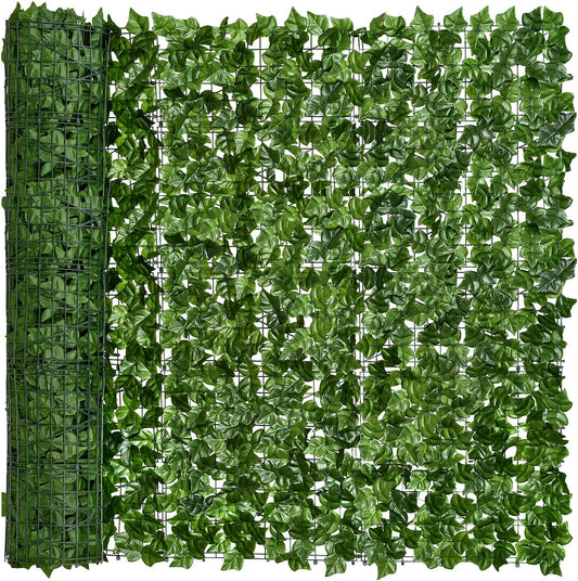 DearHouse Artificial Faux Ivy Hedge Privacy Fence Wall Screen, Leaf and Vine Decoration for Outdoor Garden Home Decor, (157.5 * 59inch)-VerdiqueGarden