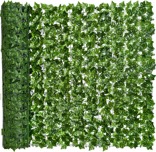 DearHouse Artificial Ivy Privacy Fence - 197x59in Artificial Hedges Fence and Faux Ivy Vine Leaf Decoration for Outdoor Indoor Garden Decor-VerdiqueGarden
