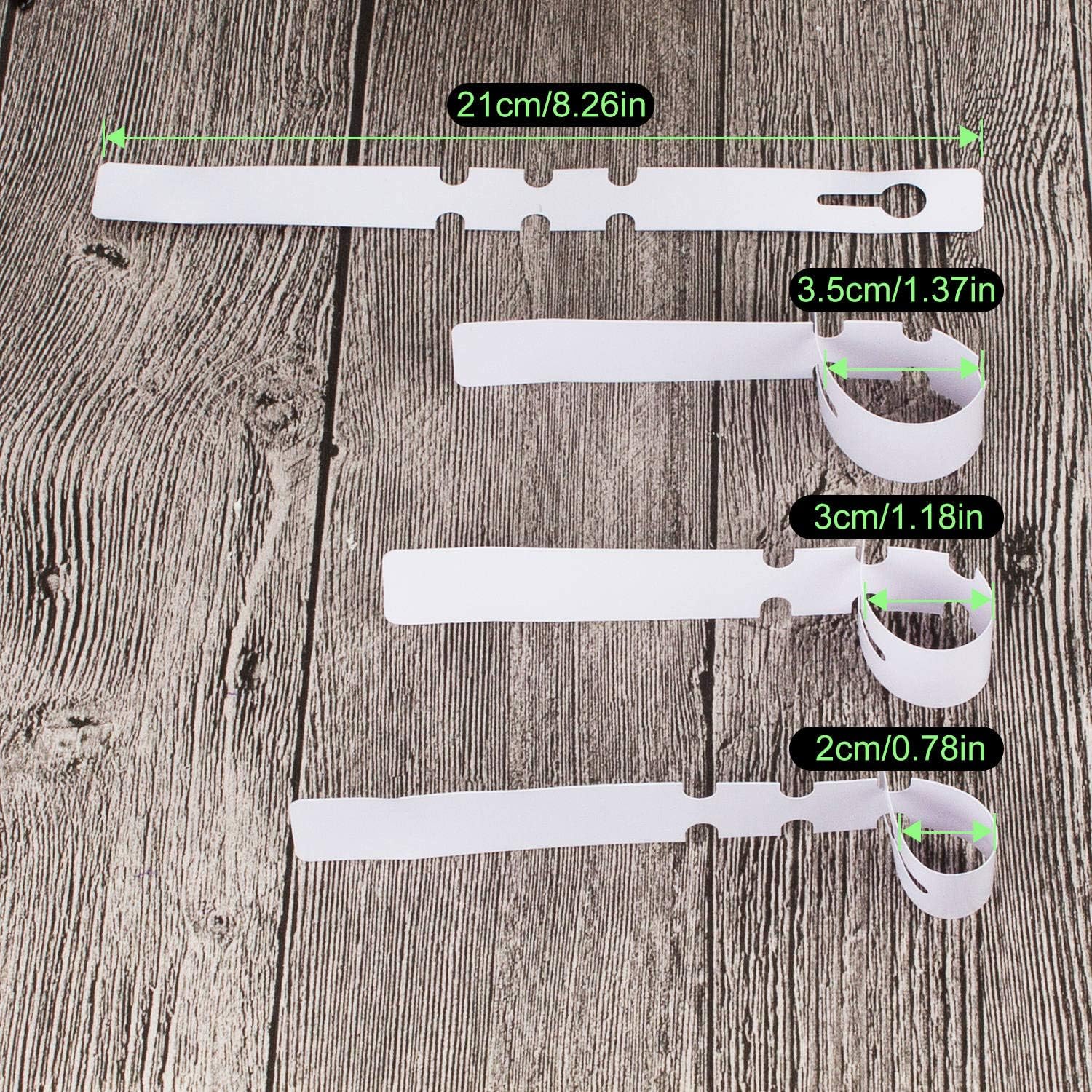 Acrux7 1000Pcs 8 Inch Wrap Around Plant Tags, White Waterproof Hanging Tree Tag Garden Labels, Plastic Plant Labels Tree Name Tags for Outdoor Garden Nursery Plants-VerdiqueGarden