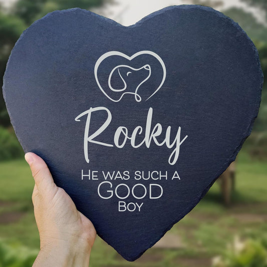 Dog Memorial Gifts for Loss of Dog, Cemetery Decorations for Grave, Pet Loss Sympathy Gift, Personalized Remembrance Garden Stone, Cat Lovers Heaven Grave Markers Bereavement Headstone (A10H)-VerdiqueGarden