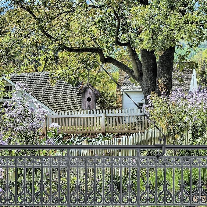 Ashman Deck Hook 32-Inch (2 Pack), Double Forged Solid Metal Single Piece Rod, Ideal for Bird Feeders, Plant Hangers, Coconut Shell Hanging Baskets, and Lanterns.-VerdiqueGarden